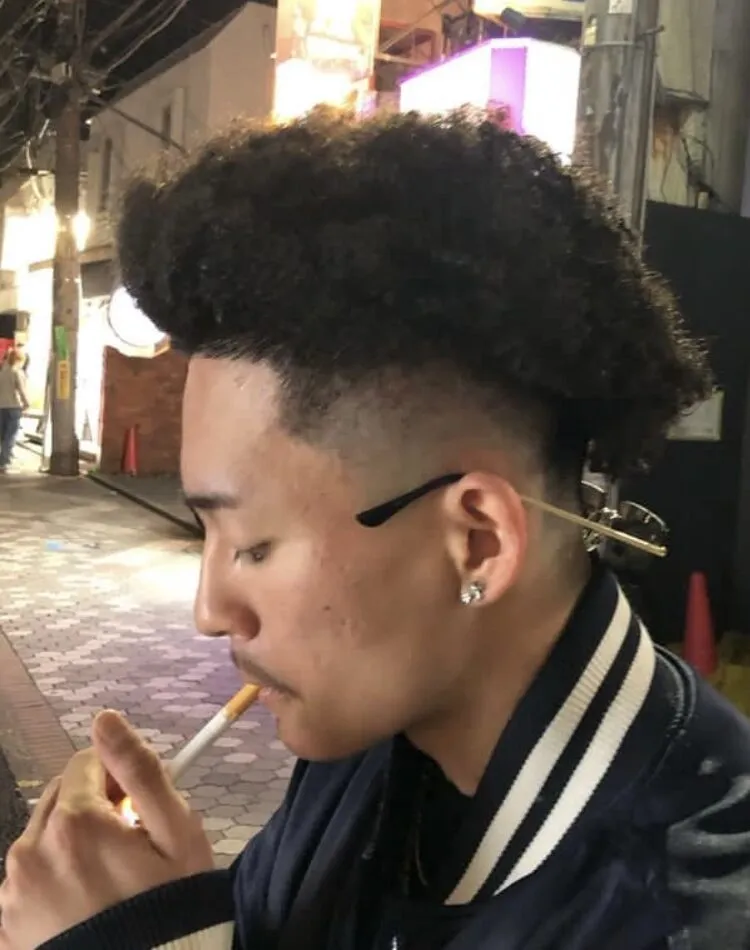 メンズカット＋ツイストパーマ　